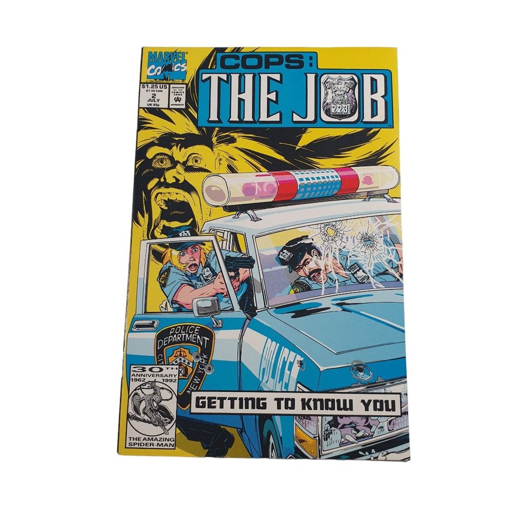 Marvel Comics Cops: The Job 2 July 1992 Modern Book Collector Bagged Boarded
